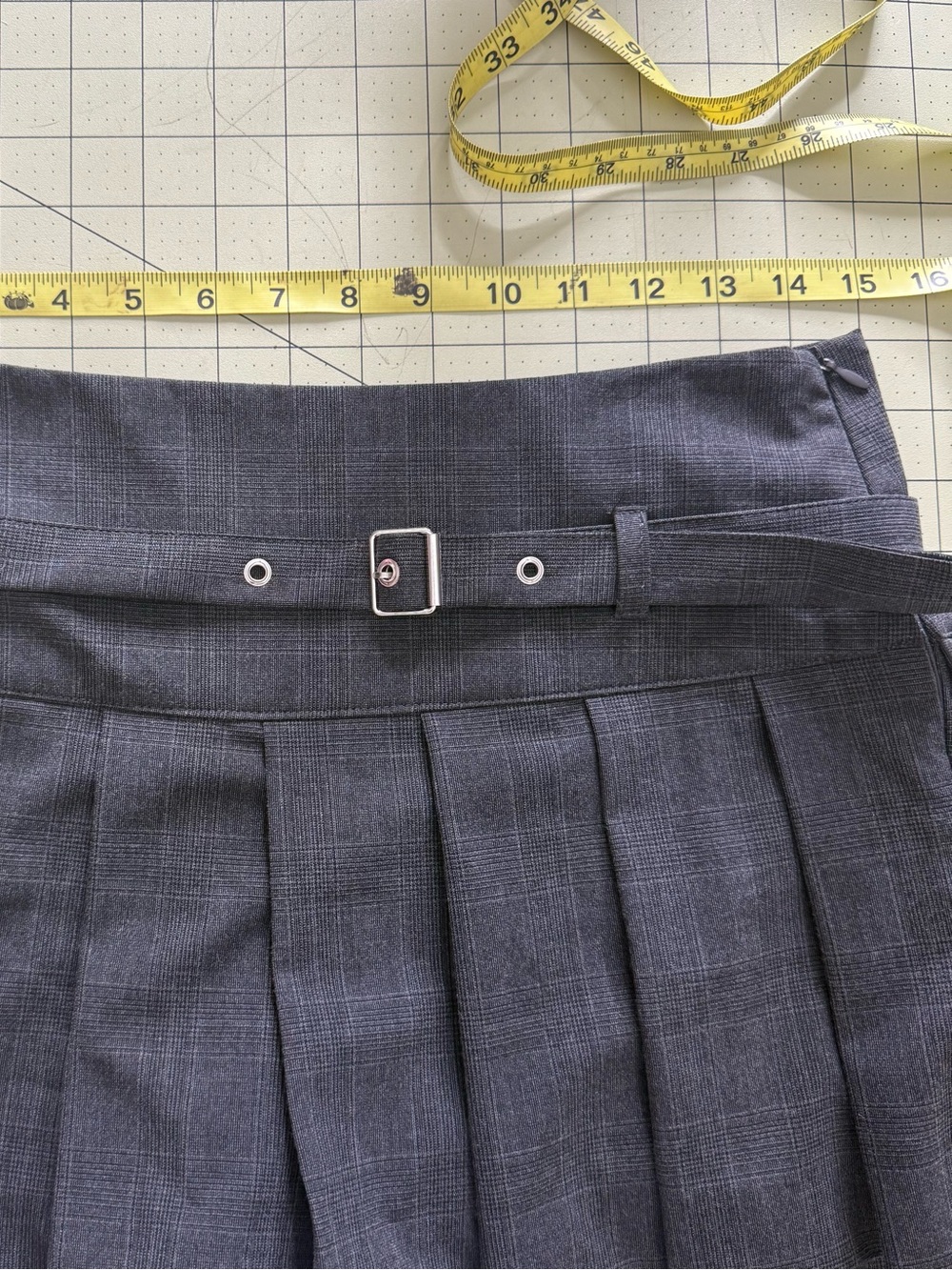 Zara Classic Pleated Mini skort in Charcoal Gray - Picture 14 of 14